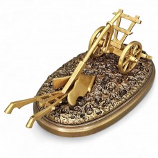 Sculptură " Plug agricol  " din bronz dore | Franța cca. 1850 - 1880