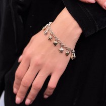 Brățară din argint Valentines cu charmuri amplu volumizate | new old stock