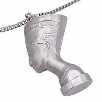 Colier din argint accesorizat cu pandant statement Egyptian Revival - Nefertiti | cca. 1970