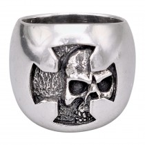 Inel statement unisex Momento Mori din argint masiv | colecția CARPE DIEM - YOLO