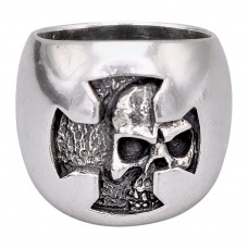 Inel statement unisex Momento Mori din argint masiv | colecția CARPE DIEM - YOLO