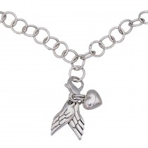 Colier statement din argint cu pandant Valentines | preloved anii 2020