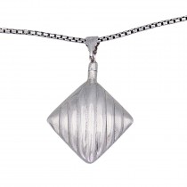 Colier sautoir din argint accesorizat cu pandantiv - flacon pentru parfum realizat în manieră Art Deco | cca. 1970