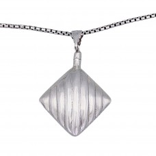 Colier sautoir din argint accesorizat cu pandantiv - flacon pentru parfum realizat în manieră Art Deco | cca. 1970