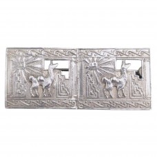 Broșă vintage peruviană „Spiritul Lamei” din argint  | Peru cca. 1970