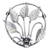 Broșă antique Art & Craft manufacturată în argint sterling | cca. 1920