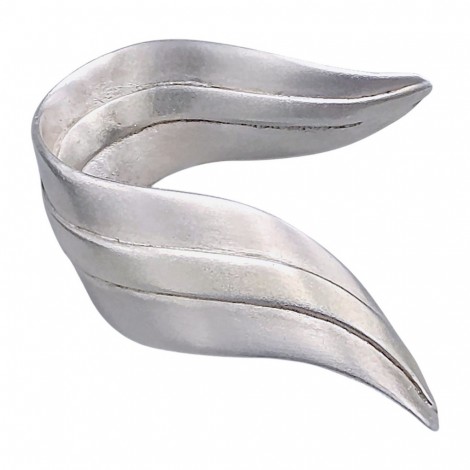 Broșă statement modernistă de perioadă mid-century din argint | atelier Andreas Daub | Germania cca. 1960