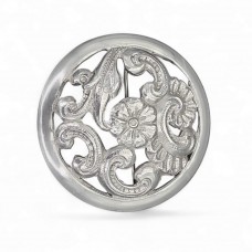 Broșă antique autentică Art Nouveau manufacturată în argint | cca. 1890 - 1910