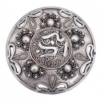 Broșă antique etnică magrebiană manufacturată în argint | Algeria cca. 1930