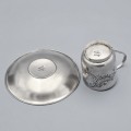 Serviciu solitaire din argint pentru servirea cafelei | Rusia Țaristă - Moscova anul 1896 | atelier Pytor Pavlovich Milyukov