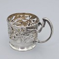Suport vienez Art Nouveau din argint pentru pahar de ceai |  atelier V. Mayer & Söhne  cca. 1900