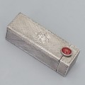 Etui Art Deco din argint pentru baton de ruj | Italia cca.1945