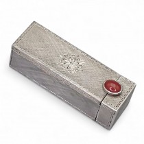 Etui Art Deco din argint pentru baton de ruj | Italia cca.1945