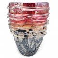 Vază sculpturală din sticlă de Murano suflată manual | atribuită maestrului Angelo Rinaldi cca. 1960 - 1970