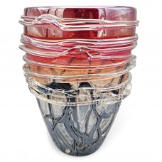 Vază sculpturală din sticlă de Murano suflată manual | atribuită maestrului Angelo Rinaldi cca. 1960 - 1970