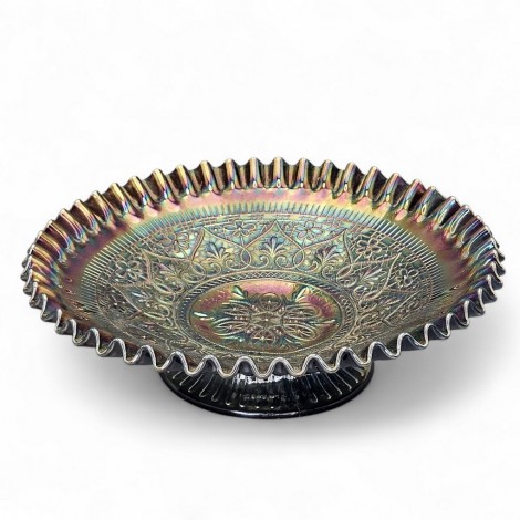 Fructieră din sticlă iridescentă Fenton Carnival Glass | atelier Fenton - Statele Unite cca. 1970