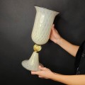 Monumentală vază din sticlă de Murano fuzionată cu aur 24K | atelier Il Vetro dei Dogi - Veneția anii 2000