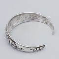 Brățară etnică beduină din argint masiv | Egipt cca. 1960 - 1970 