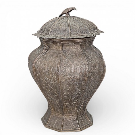 Vas ceremonial pentru ulei din alamă - cultura Minangkabau | Padang Highlands - Sumatra cca. 1900