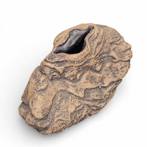 Vază solifloră sculpturală - ceramică mid-century semnată | Art Studio Pottery cca. 1960 - 1970