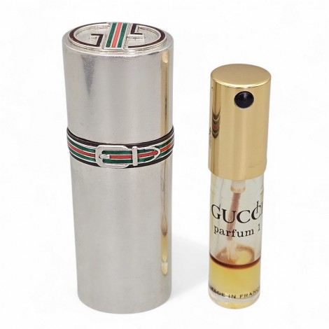 Gucci - Etui din argint cu atomizor de parfum Gucci No.1| atelier Piero Nutini pentru Gucci cca. 1974  
