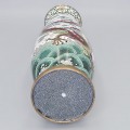 Impresionantă vază cloisonné cu decor ' Er Long Xi Zhu ' |  China sec. XX