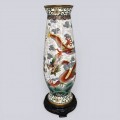 Impresionantă vază cloisonné cu decor ' Er Long Xi Zhu ' |  China sec. XX