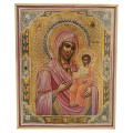 Veche icoană „Maica Domnului - Hodighitria”, tempera pe lemn | școala rusească cca. 1900