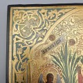 Veche icoană Maica Domnului „Bucuria tuturor celor necăjiți” (cu monede), tempera pe lemn | școala rusească cca. 1890 - 1905
