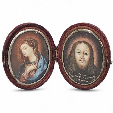 Diptic devoțional „Vera Imago Salvatoris” și Maica Domnului | ulei pe pânză |  cca. 1750–1780