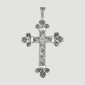 Cruce pectorală de mari dimensiuni manufacturată în argint filigranat | Epir cca. 1940 - 1960