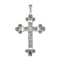 Cruce pectorală de mari dimensiuni manufacturată în argint filigranat | Epir cca. 1940 - 1960