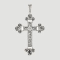 Cruce pectorală de mari dimensiuni manufacturată în argint filigranat | Epir cca. 1940 - 1960