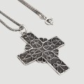 Colier din argint cu pandant cruce Celtic Revival | atelier central european