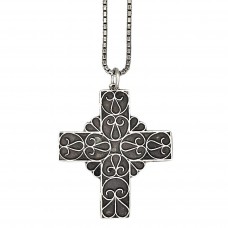 Colier din argint cu pandant cruce Celtic Revival | atelier central european