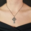 Colier din argint cu pandant Cruce Celtică | sfârșit de secol XX