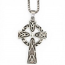 Colier din argint cu pandant Cruce Celtică | sfârșit de secol XX