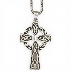 Colier din argint cu pandant Cruce Celtică | sfârșit de secol XX