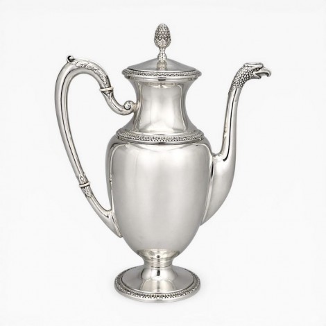 Ceainic din argint în manieră Impero | atelier Cesa 1882 - cca. 1950
