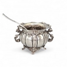 Bol din argint în manieră istoricistă, pentru servirea condimenelor | cca. 1880 - atelier Calderoni - Milano