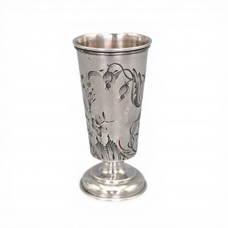 Pahar din argint pentru băuturi spirtoase | Rusia Imperială - atelier Ivan Petrovich Khlebnikov, datat 1912