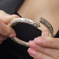 Brățară etnică indiană manufacturată în argint | Boho Soul - new old stock