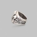  Inel statement Fleur De Lis din argint masiv | new old stock
