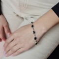 Rafinată brățară boho din argint și onix negru natural | new old stock 