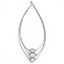  Remarcabil colier multi-strand design contemporan italian realizat din argint | preloved 2020's
