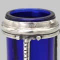 Solniță din argint și sticlă cobalt în manieră Louis XVI |  Danemarca cca. 1880 - 1900