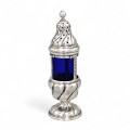 Solniță din argint și sticlă cobalt în manieră Louis XVI |  Danemarca cca. 1880 - 1900