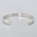 Brățară cuff amerindiană Hopi manufacturată în argint cu accente patinate | Statele Unite | preloved