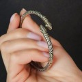 Veche brățară etnică Amazigh manufacturată în argint masiv | Maroc | prima jumătate a secolului XX
