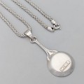 Colier din argint accesorizat cu un inedit pandant romantic de perioadă mid-century, realizat de atelierul italian UnoAErre